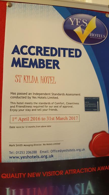 St Kildas, Blackpool Central Zewnętrze zdjęcie